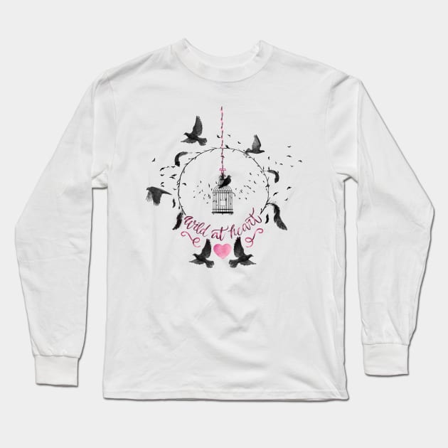 Wild At Heart Long Sleeve T-Shirt by LittleBunnySunshine